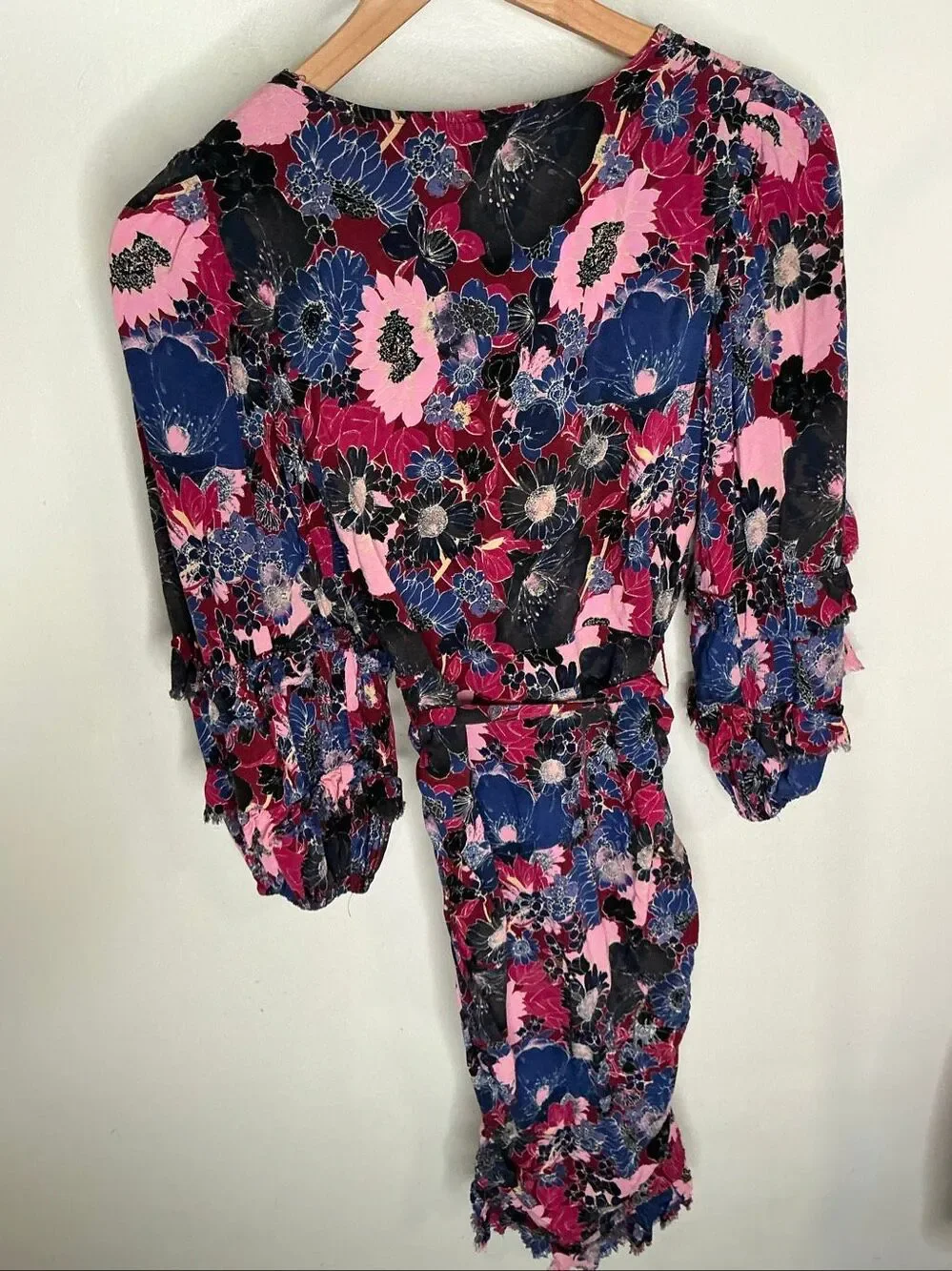 Free People Under Wraps Mini Dress | Magenta in 4